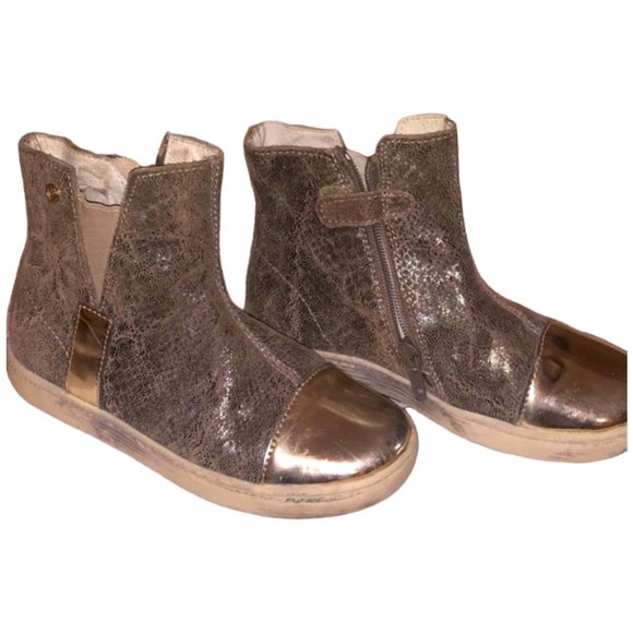 Naturino Other - 👢 Naturino metallic zip kids ankle boot
